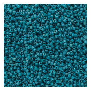 DB-2315 5.2 Grams of 11/0 Opaque Frosted Glazed Matte Rainbow Arctic Blue AB Delica Beads