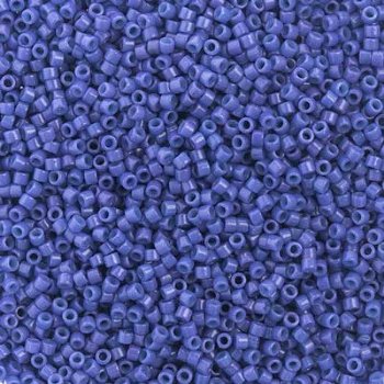 DB-2359 5.2 Grams of 11/0 Duracoat Opaque Dyed Indigo Blue Delica Beads