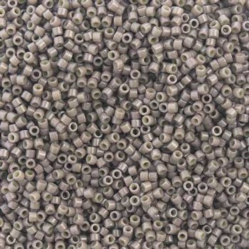 DB-2365 5.2 Grams of 11/0 Duracoat Opaque Dyed Walnut Grey Delica Beads