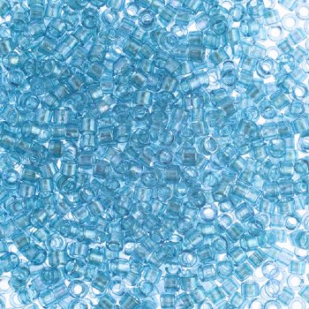 DB-2382 5.2 Grams of 11/0 Fancy Lined Aqua Delica Beads