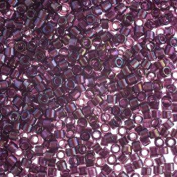DB-2390 5.2 Grams of 11/0 Fancy Lined Eggplant Delica Beads