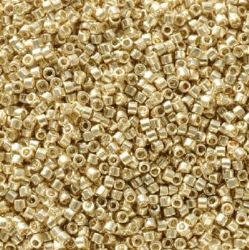 DB-2501 5.2 Grams of 11/0 Duracoat Galvanized Bright Gold Delica Beads