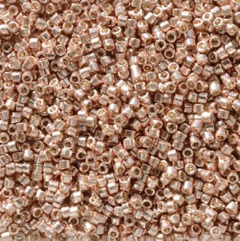 DB-2503 5.2 Grams of 11/0 Duracoat Galvanized Bright Copper Delica Beads