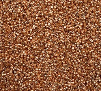 DB-2518 5.2 Grams of 11/0 Duracoat Galvanized Bright Gold Delica Beads