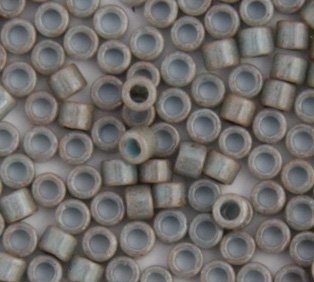 DB-0652 5.2 Grams of 11/0 Opaque Dyed Grey Miyuki Delica Beads