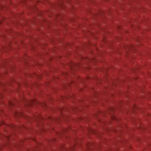 DP9140F - 20 Grams Matte Transparent Red Orange 3.4mm Miyuki Magatama Drop Beads