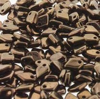 10 Grams Jet Bronze 3.7x5mm Dragon Scale Beads