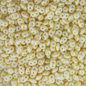 DUO525039 - 10 Grams Pastel Pearl Cream 2.5x5mm Superduo Beads