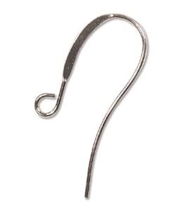 25 Pairs of 26mm Silver Plated Plain Hook Earrings
