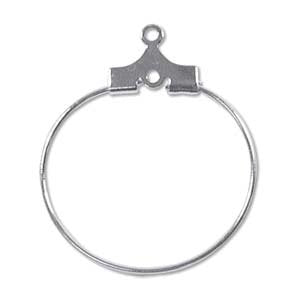 5 Pairs of 20mm Silver Plated Earring Hoops