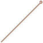 100, 2 Inch 20ga Bright Copper Eye Pins