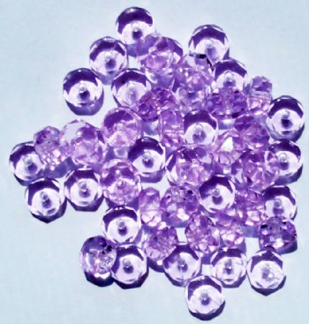 50 3x6mm Faceted Alexandrite Rondelle Beads