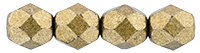 50 6mm Faceted Saturated Metallic Emperador Firepolish Beads