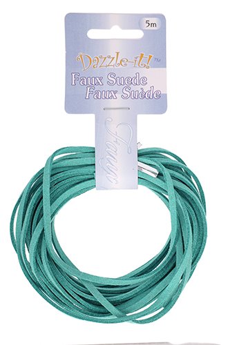5m of 2.7mm Aqua Faux Suede Lacing