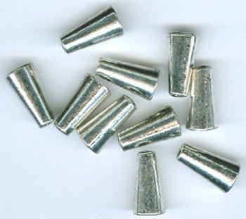 10 14x8mm Antique Silver Bead Cones