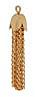 1, 35mm Gold Plated Chain Tassel