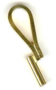 1 32x10mm Gold Plate Brooch Converter