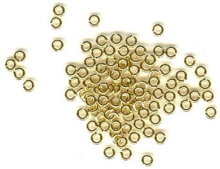 100 3mm Brass Jump Rings