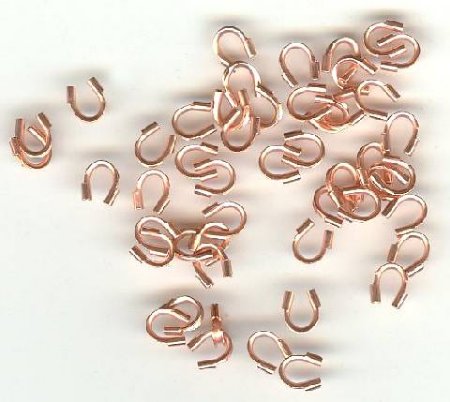 100 4x4mm Bright Copper Wire Guards