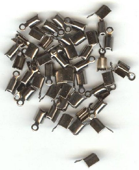50 8mm Gunmetal Crimp Ends