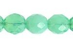 25 10mm Faceted Jadeite Opal Firepolish Beads
