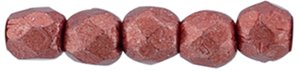 100, 2mm Saturated Metallic Cherry Tomato Faceted Beads