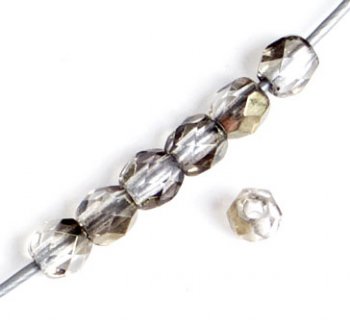 100 3mm Crystal Valentinite Faceted Glass Beads