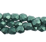 100 3mm Arcadia Saturated Metallic Faceted Beads