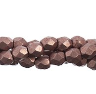 100 3mm Blooming Dahlia Saturated Metallic Faceted Beads