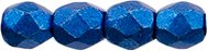 100 3mm Marina Saturated Metallic Faceted Beads