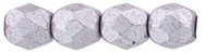 100 4mm Faceted Saturated Metallic Almost Mauve Firepolish Beads