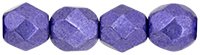 100 4mm Faceted Saturated Metallic Ultra Violet Firepolish Beads