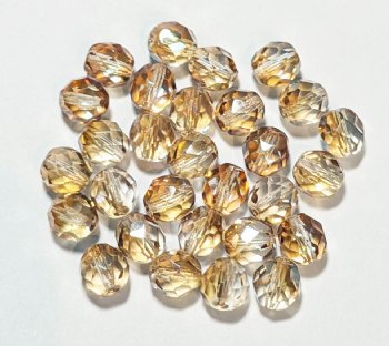 25 8mm Faceted Crystal Celsian Firepolish Beads
