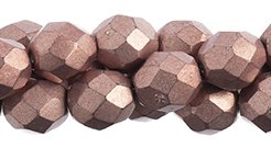 25 8mm Blooming Dahlia Saturated Metallic Faceted Beads