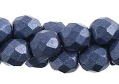 25 8mm Ultra Violet Saturated Metallic Faceted Beads