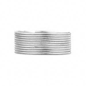 14 Inch strand of 1.1mm Silver Plated French Wire/Bullion