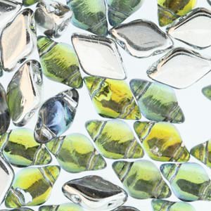 10 Grams of Backlit Uranium GemDuo Glass Beads