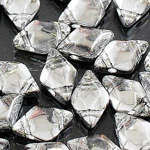 10 Grams of Crystal Labrador GemDuo Glass Beads