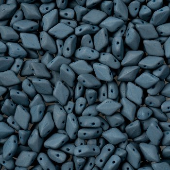 10 Grams of Matte Velvet Dark Teal GemDuo Glass Beads