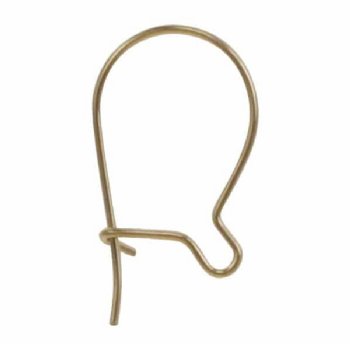 GF440 1 Pair 16mm Gold Filled Kidney Earwires