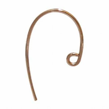 GF6408 1 Pair of 20x12mm Gold Filled Clef Ear Wires