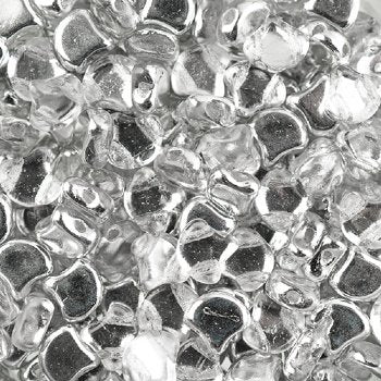 10 Grams 7.5mm Backlit Labrador Half Coat Czech Glass Ginko Leaf Beads