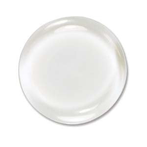 1 24mm Clear Unfoiled Round Glass Cabochon