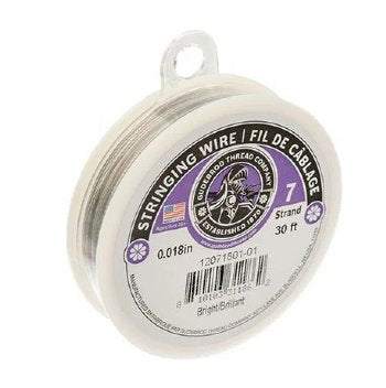 30 Feet of 7 Strand .018 inch Stainless Steel Bright Gudebrod Stringing Wire