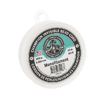 Gudebrod Champion .008in dia 50m Invisible Monofilament Bead Cord