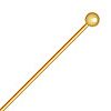 50, 1 Inch 20ga Bright Gold 2mm Ball Pins