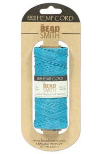 Beadsmith 10lb 394 Feet Aqua Blue Hemp Cord (Spool)
