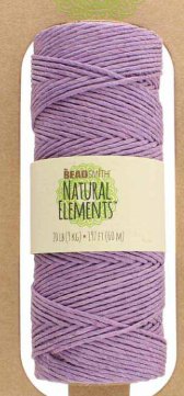 Beadsmith 20lb 197 Feet Lavender Hemp Cord (Spool)