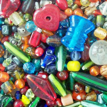 50 grams Mixed Indian Glass Beads