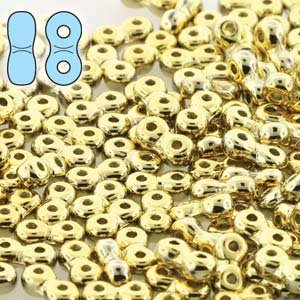 10 grams 3x6mm Full Amber Coated Infinity Beads